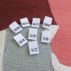 Polyester Woven Size Label