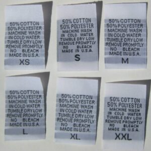 Polyester Woven Wash Care Label
